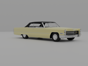 Cadillac Coupe Deville 1966 Cabriolet 3D Модель