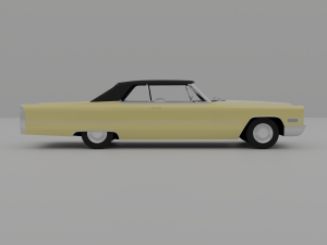 Cadillac Coupe Deville 1966 Cabriolet 3D Модель