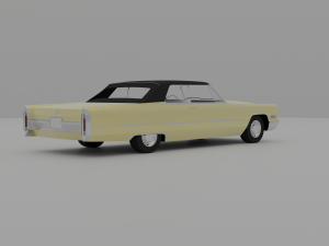 Cadillac Coupe Deville 1966 Cabriolet 3D Модель