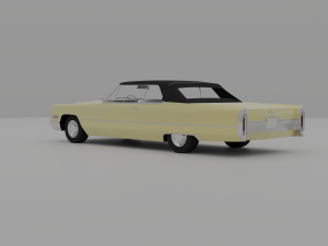Cadillac Coupe Deville 1966 Cabriolet 3D Модель