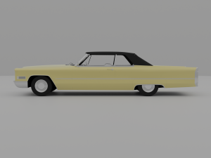 Cadillac Coupe Deville 1966 Cabriolet 3D Модель
