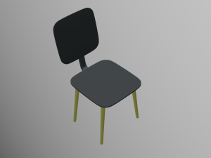 Interior chair Modern furniture 3D मॉडल