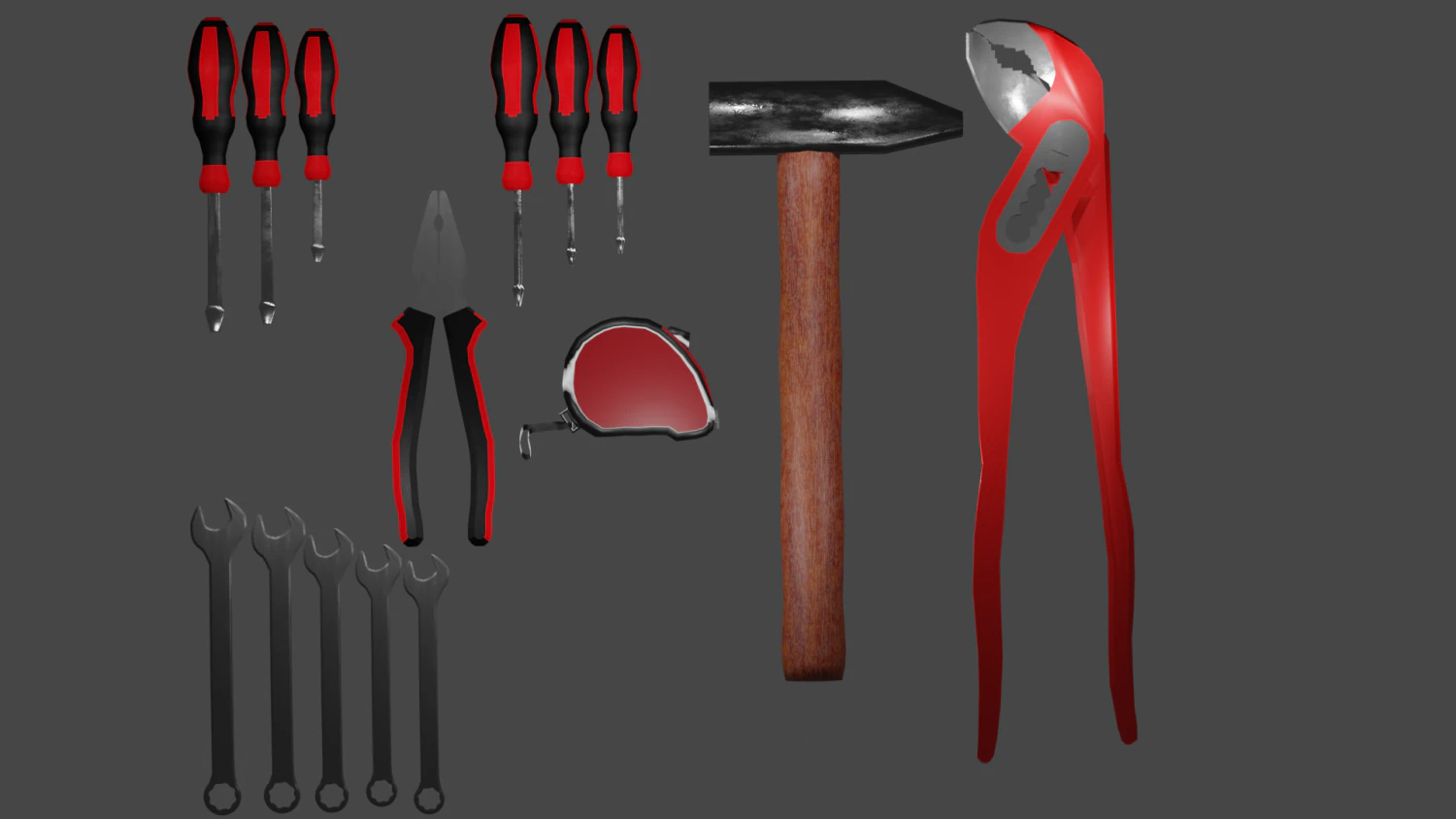 Tools 3D Model .c4d .max .obj .3ds .fbx .stl .blend 