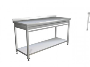 STAINLESS BENCH-FLOOR SHELF 3D Модель