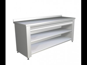 INDUSTRIAL BENCH-CABINET WITH SHELF 3D Модель