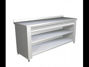 KABINET BANGKU INDUSTRI DENGAN RAK Model 3D