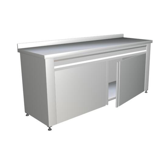STAINLESS BENCH-WITH CABINET Modelo 3D .c4d .max .obj .3ds .fbx .stl .blend 