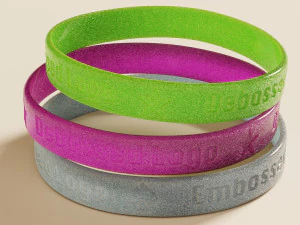 Silicone Wristband 3D Model