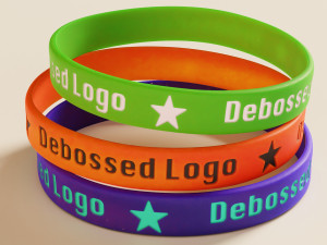 Silicone Wristband Model 3D