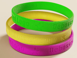 Silicone Wristband 3D-Modell