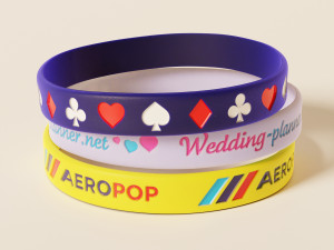 Silicone Wristband 3D Model