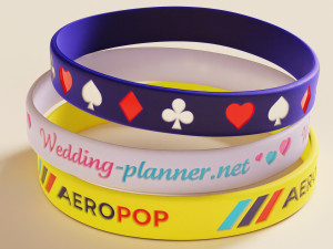 Silicone Wristband Modèle 3D
