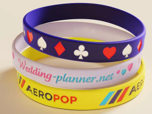 Silicone Wristband 3D Model