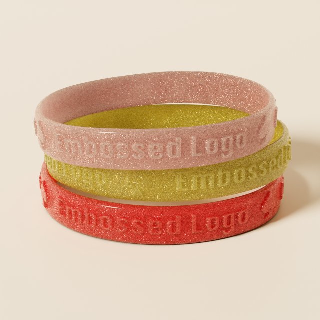 Silicone Wristband 3D Model .c4d .max .obj .3ds .fbx .stl .blend 