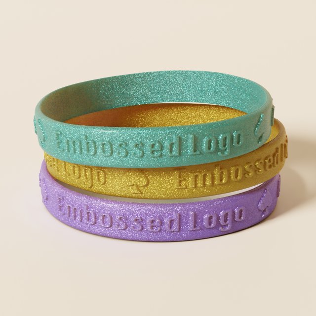 Silicone Wristband 3D 모델 .c4d .max .obj .3ds .fbx .stl .blend 