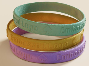 Silicone Wristband 3D 모델