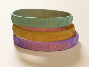 Silicone Wristband 3D 모델