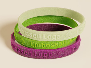 Silicone Wristband Model 3D