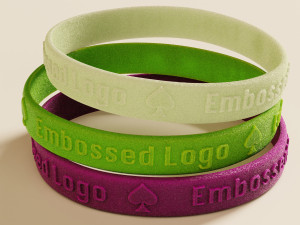 Silicone Wristband Model 3D