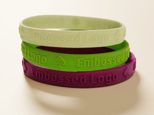 Silicone Wristband Model 3D