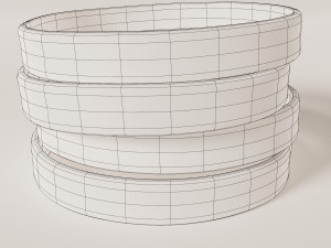 Silicone Wristband Model 3D