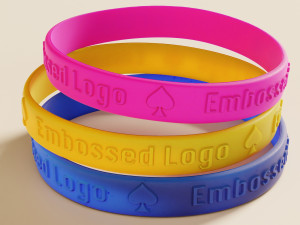 Silicone Wristband 3D Model