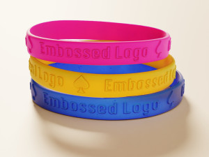 Silicone Wristband 3D Model