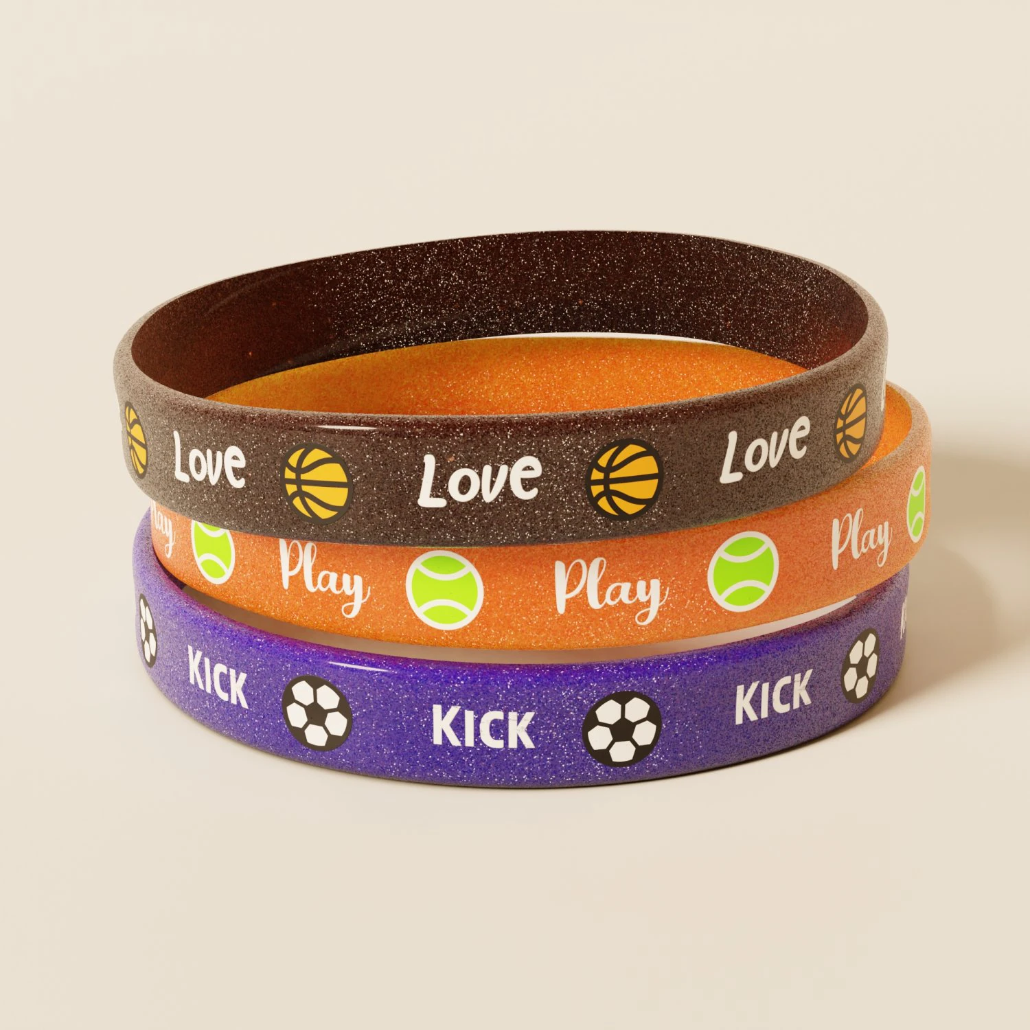 Silicone Wristband 3D Model .c4d .max .obj .3ds .fbx .stl .blend 