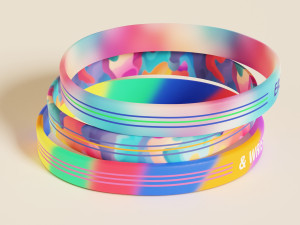 Silicone Wristband 3D मॉडल