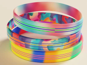 Silicone Wristband 3D Model