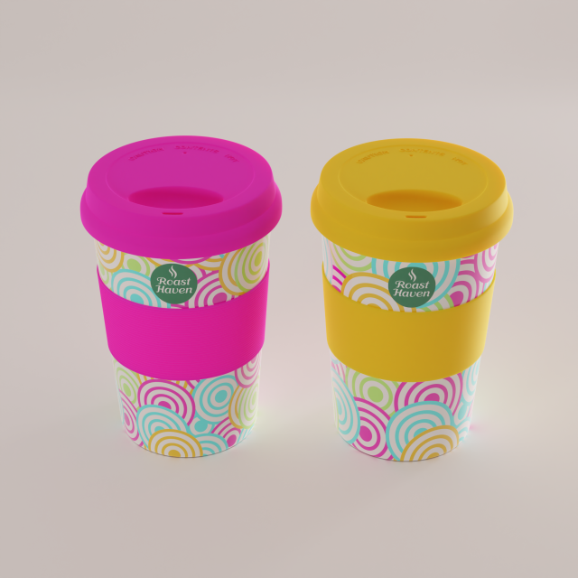 Ceramic mug with silicone lid 3D Model .c4d .max .obj .3ds .fbx .stl .blend 