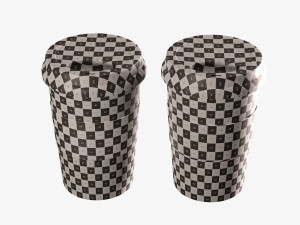 Ceramic mug with silicone lid 3D Model