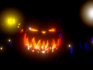Halloween sence Model 3D