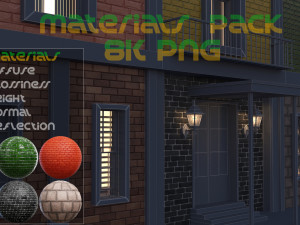 6 Brick Material Pack 1 CG テクスチャ