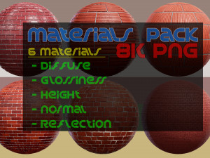 6 Brick Material Pack 6 CG Текстуры