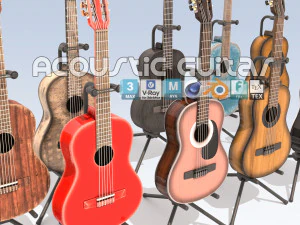 Akoestische gitaar 3D Model