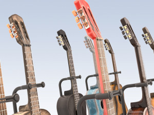 Acoustic Guitar 3D Model