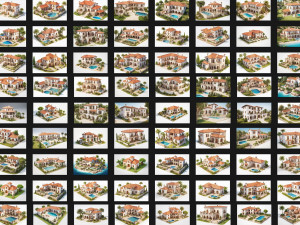 Mediterranean villa Game Asset CG Textures