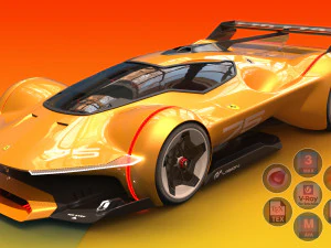 Ferrari Vision Gran Turismo Concept 2023 3D Model