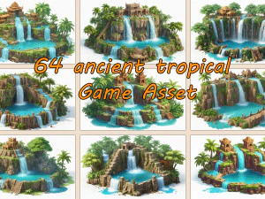 64 Oud tropisch wildactivum CG Texturen