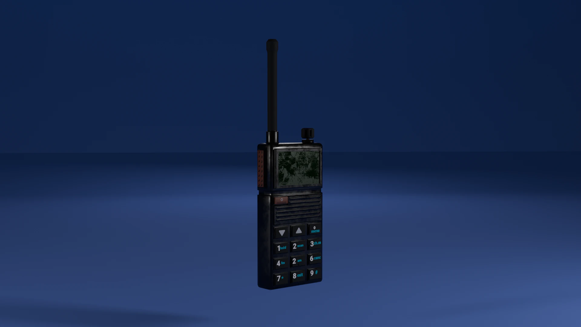 Walkie-talkie 3D Model .c4d .max .obj .3ds .fbx .stl .blend 
