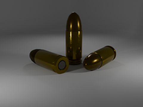 9x19 luger ammo Modello 3D