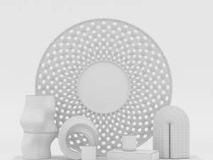 Decorative Set 01 Model 3D