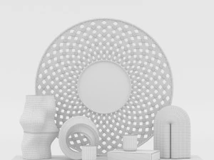 Decorative Set 01 3D Model