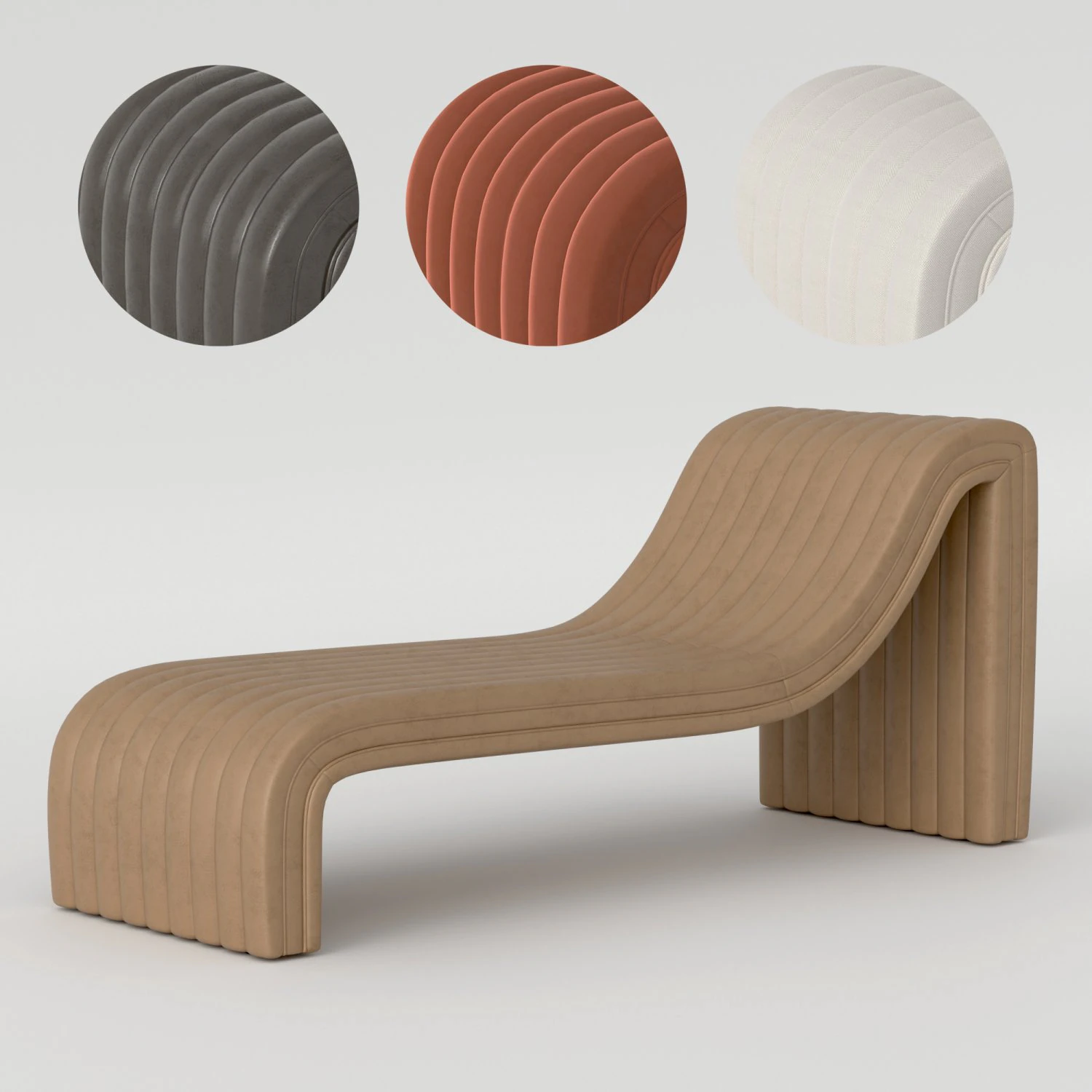 Августин Шезлонг 3D Модель .c4d .max .obj .3ds .fbx .stl .blend 