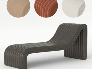 Августин Шезлонг 3D Модель