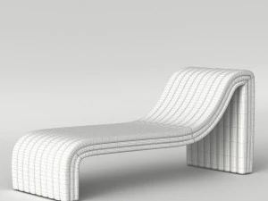 Августин Шезлонг 3D Модель