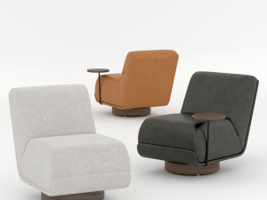 Bronwyn Swivel Chair 3D मॉडल