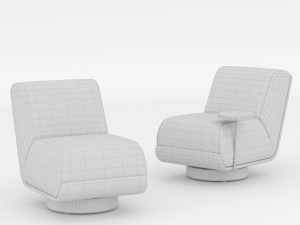 Bronwyn Swivel Chair Modelo 3D