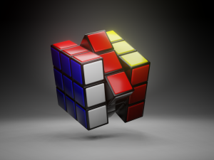 Rubiks Cubes - 3 by 3 Collection 3D Model